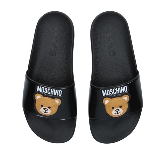 moschino bear sliders